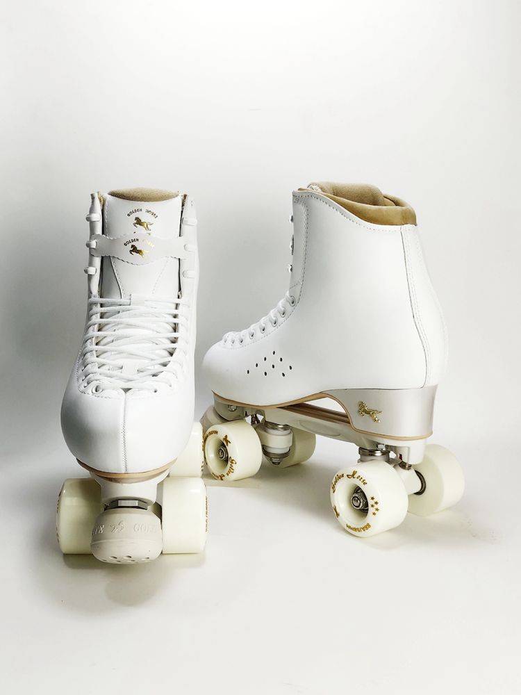 Xiamen Golden Horse skates Adult double -row skating shoes double -row flash wheel ice -like shoes men and women adult children