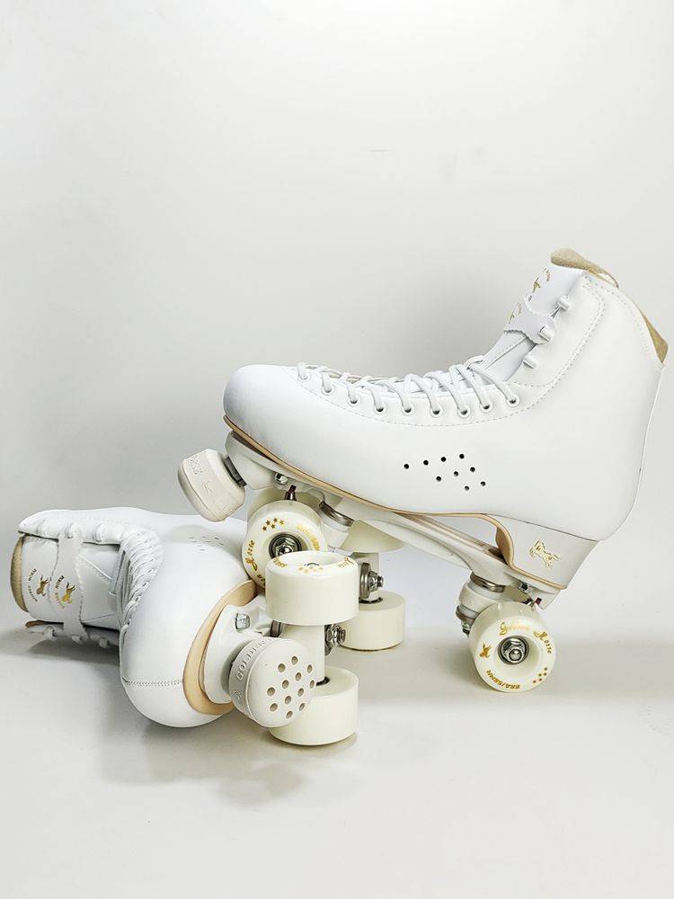 Xiamen Golden Horse skates Adult double -row skating shoes double -row flash wheel ice -like shoes men and women adult children