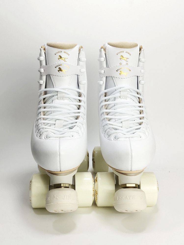 Xiamen Golden Horse skates Adult double -row skating shoes double -row flash wheel ice -like shoes men and women adult children