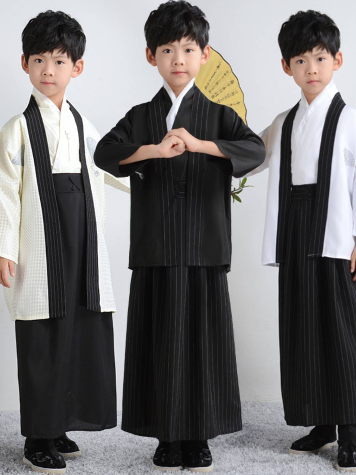 Costume Japanese children's kimono men and girls ethnic yukata Halloween student chorus performance dance performance clothing