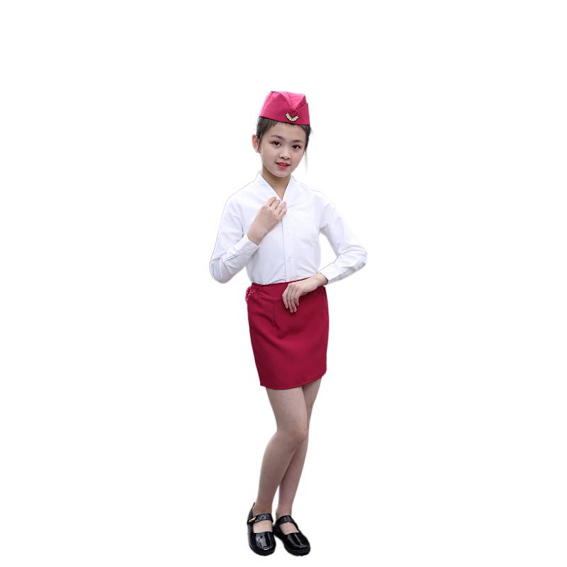Children ’s flight attendant service for boys and girls, young pilots, pilot uniforms children's aviation photography plane performing clothing