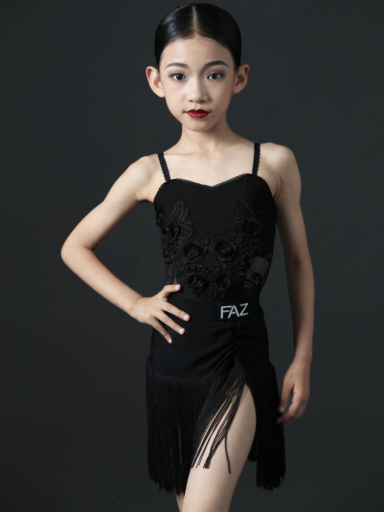 FAZ Summer Girl Latin Dance Server Performing Performance Performance Performance Server Latin Flowing Sutu Practice Clothing