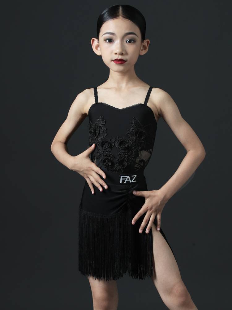 FAZ Summer Girl Latin Dance Server Performing Performance Performance Performance Server Latin Flowing Sutu Practice Clothing