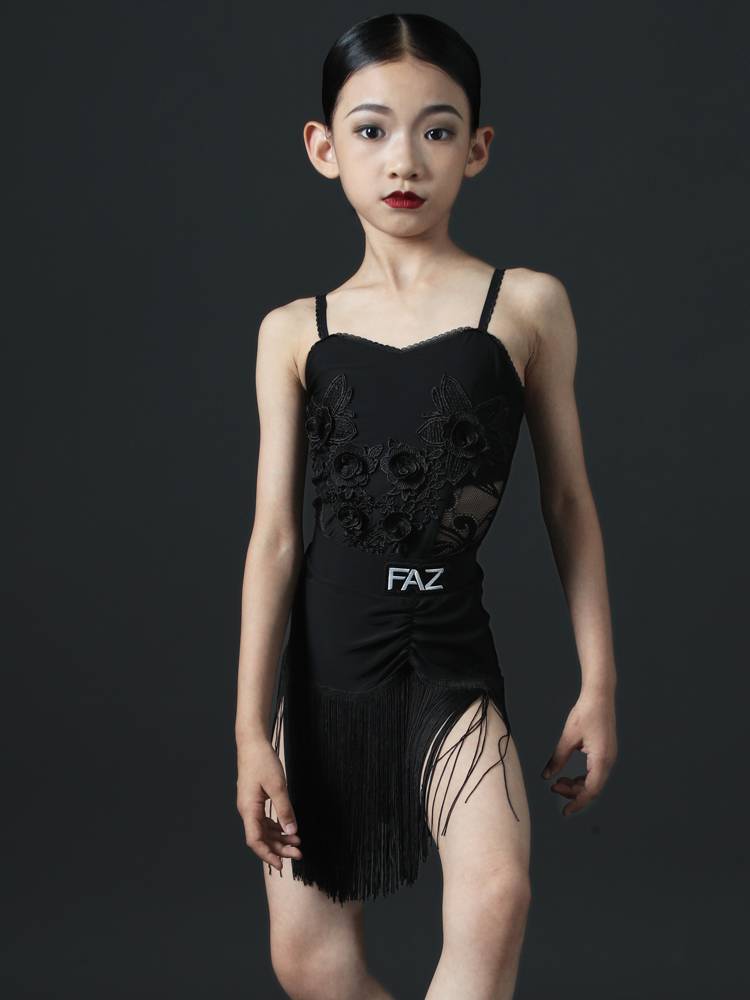 FAZ Summer Girl Latin Dance Server Performing Performance Performance Performance Server Latin Flowing Sutu Practice Clothing