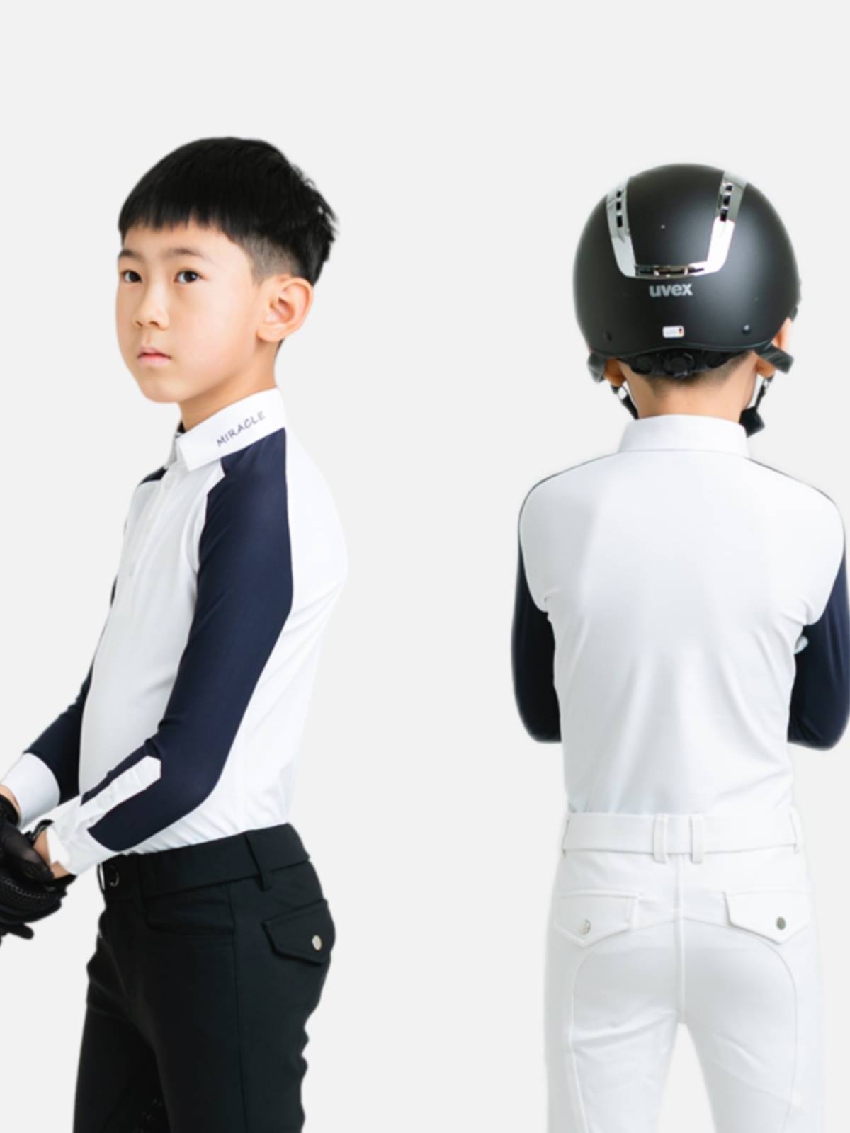 Children's Equestrian T -shirt Equestrian Equipment and Products Boys Cavaliers Ride Speed Dry Peripheral T -shirt POLO shirt