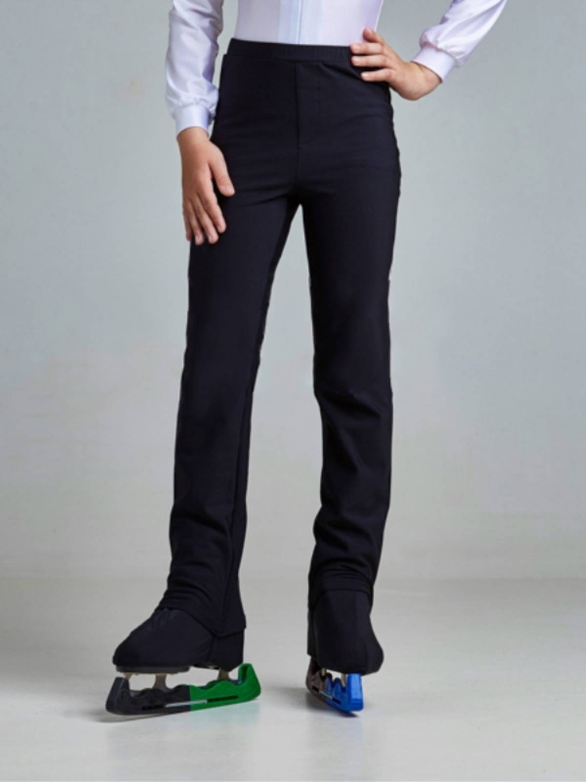 Children's figure skating training pants adult skating clothing performance suit flower skating pants skate pants training service boys summer