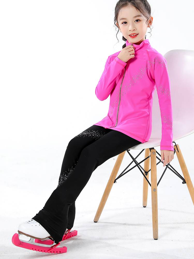 Falter skating training clothes Children's waterproof training pants high bombs and comfortable set adult skating training uniform set