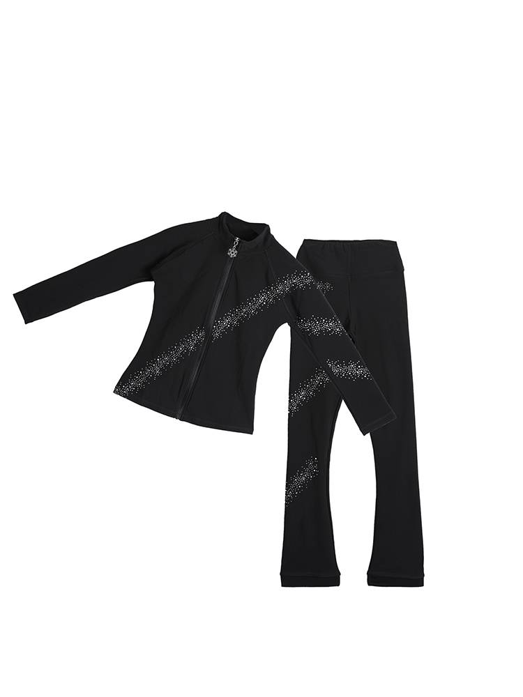 Falter skating training clothes Children's waterproof training pants high bombs and comfortable set adult skating training uniform set