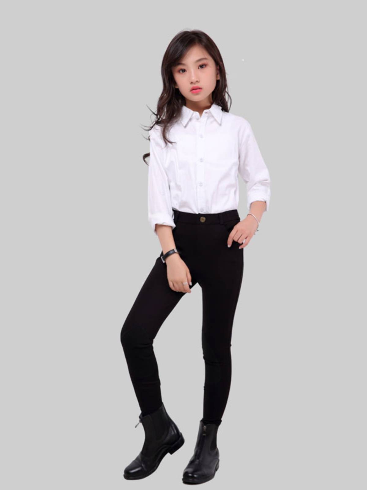 Children's horse riding pants girls spring and autumn equestrian horses pants boys competition training white riding pants riding clothes