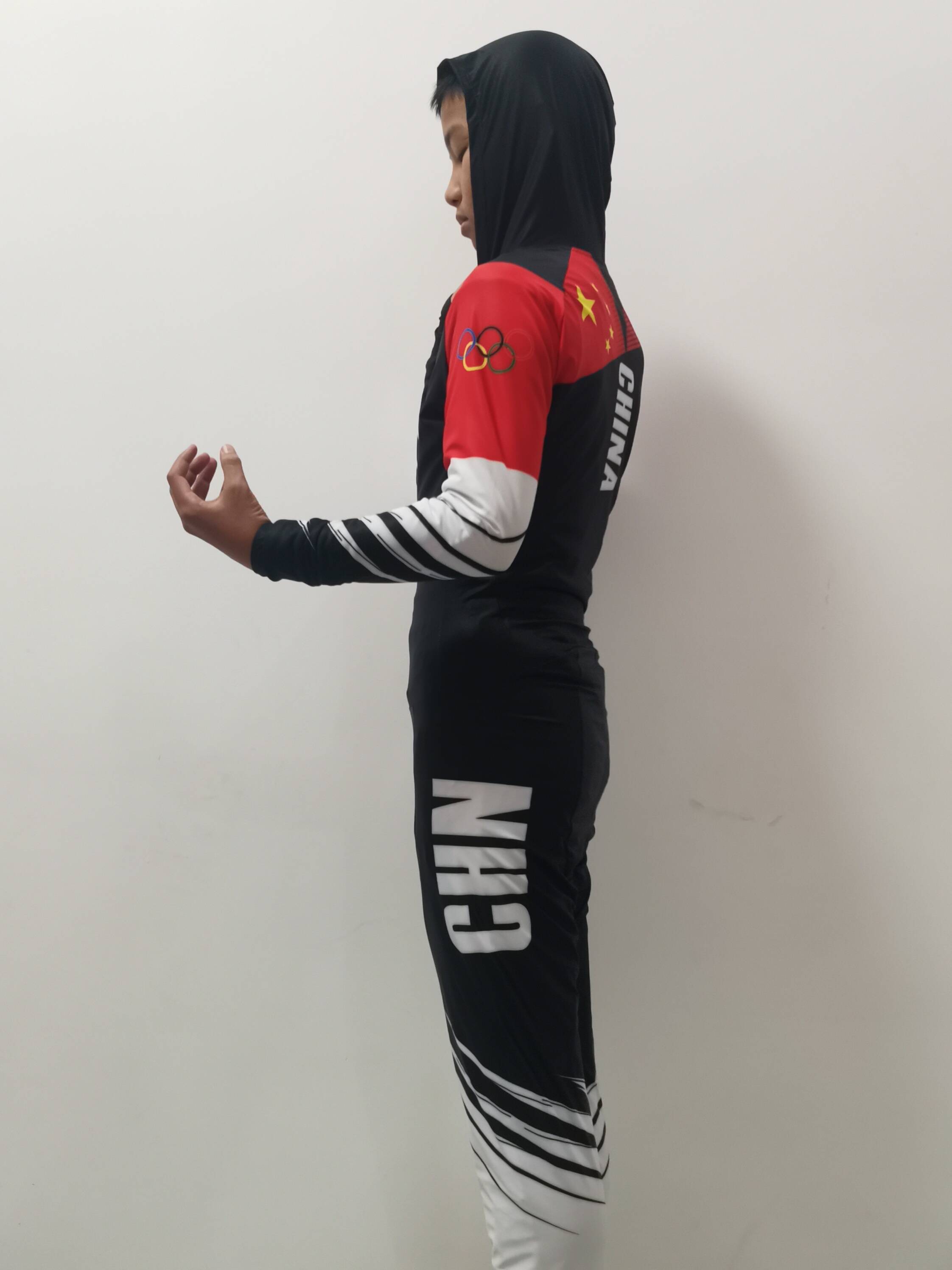 Professional short track skating uniform 2023 new winter children's adult group conjoined short track training clothes skating suit