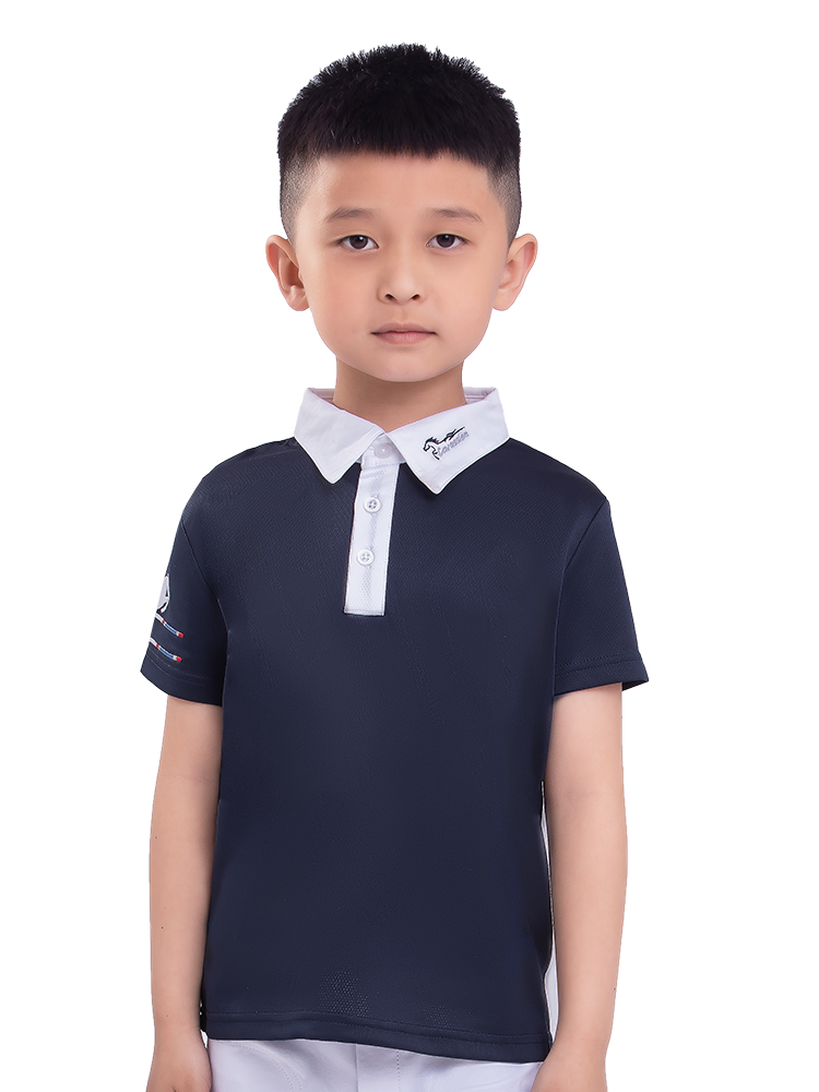 Cavassion-luxury summer equestrian T-shirt male girl equestrian competition white T-shirt 8102067