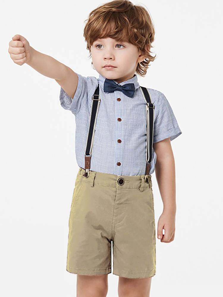 British children's clothing Children Hua Boy Boy Got Set Xiama Cotton Ma Liney Piano Piano Playing Wedding Wedding