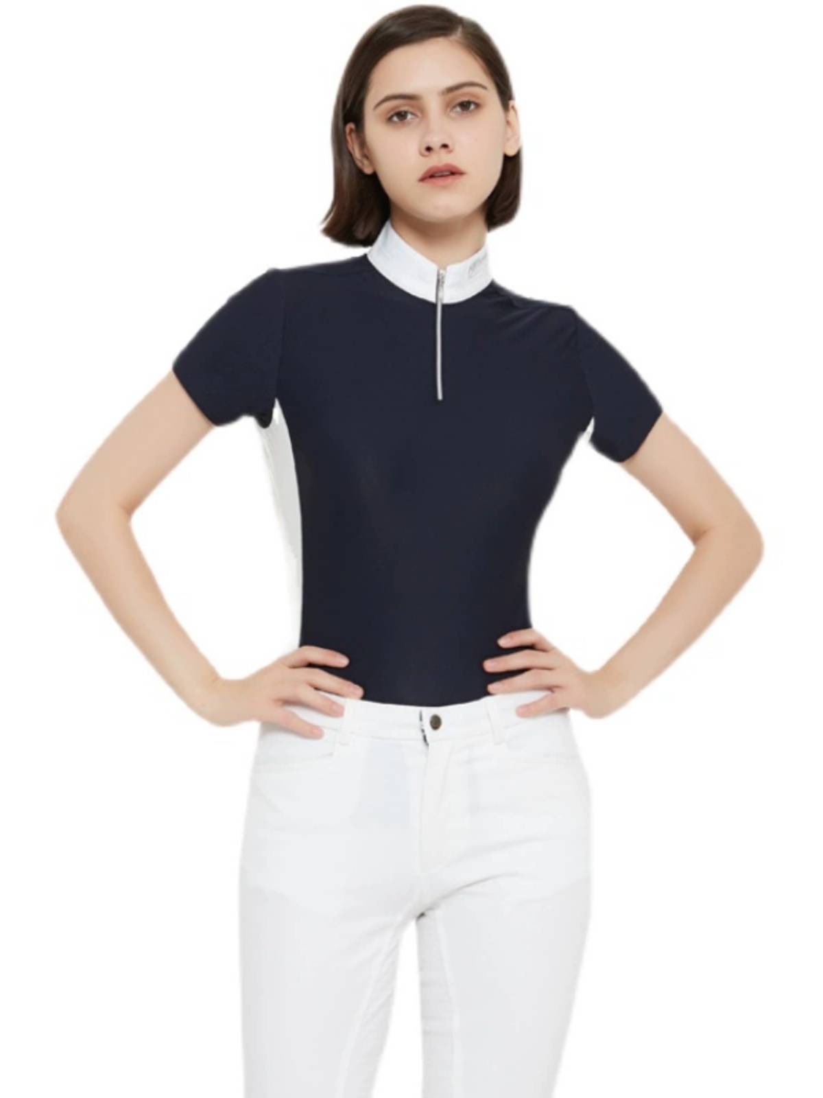 Summer ultra -thin tanasus T -shirt horse riding POLO shirt shirt game clothes short -sleeved horse riding female equestrian clothing