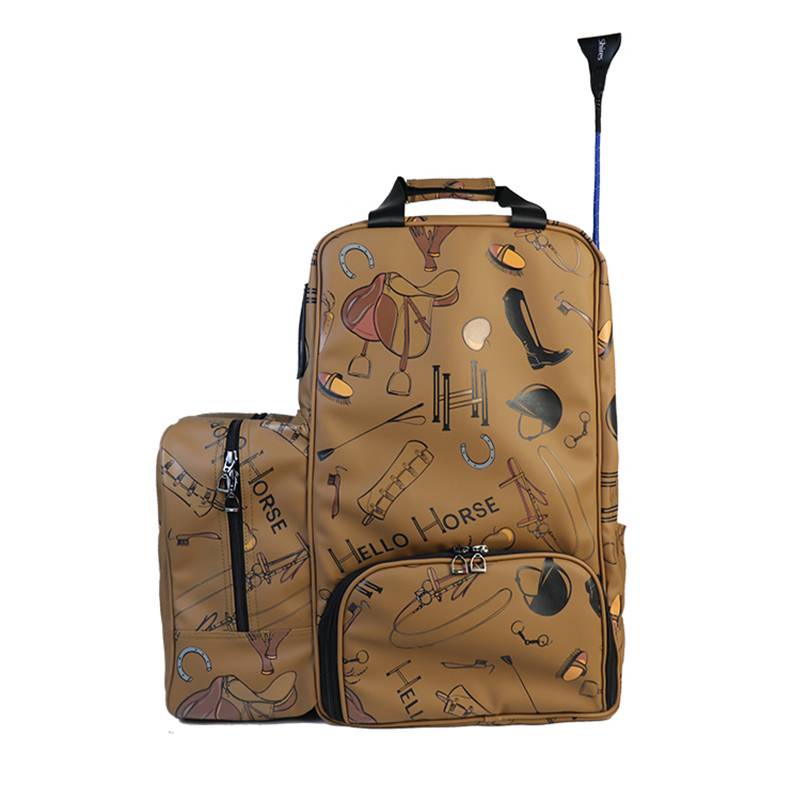 Hello Horse Equestrian Equipment Shoulder Backpack Cavaliers Barlier Bag Large -volume Waterproof