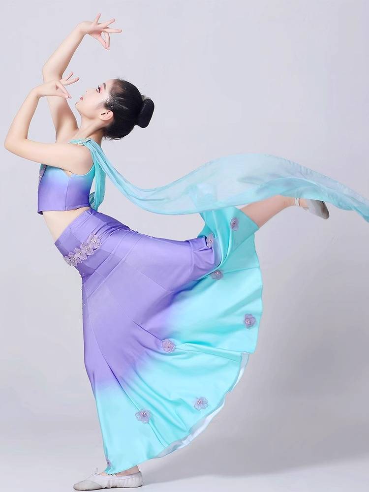New Children's Dai Dance Performance Services Series Yunnan West Shuangda Na Nainer Peacock Dance Moon Dance Fish Tail Skirt