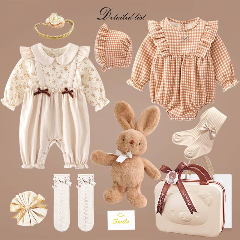 Cute Babble Babies New Baby clothes gift box Gift Box Gift Rabbit Jets Newborn Children Meeting Rites Girl Bao High -end