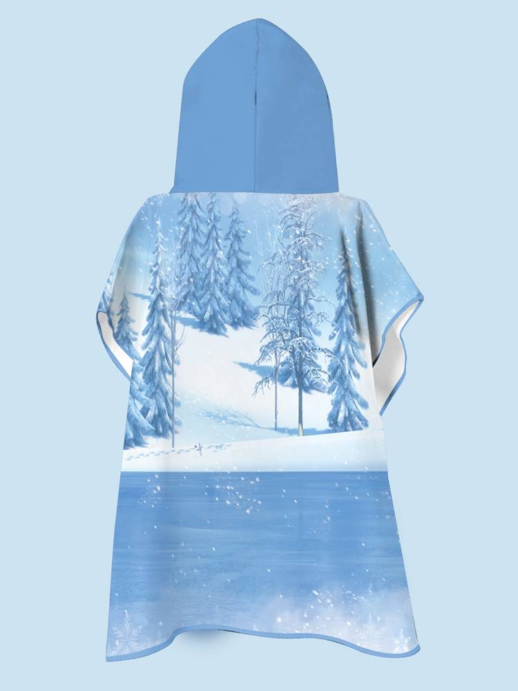Disney children's towel cape bathing robes with a hat and Aisha's bathing speeds, boys and girls