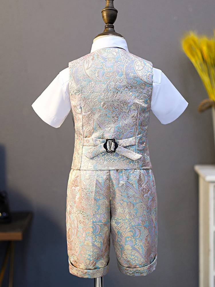 Children's suit suit Flower boy boy dress high -end young boys catwalk show hosted clothing piano performance clothing