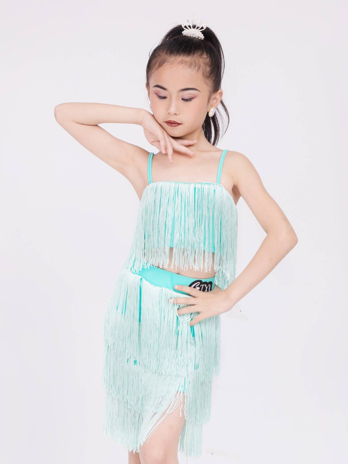 GTYDANCE Latin Dance Girl 2024 New Summer Children's Suspendes Streaming Success Dance Dance Performance Services