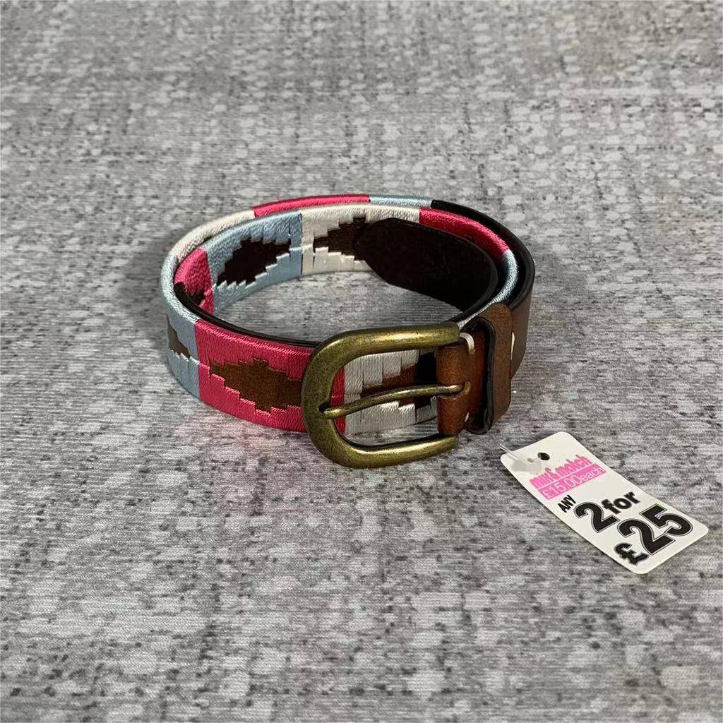 Ribon British cowhide belt pants horses riding pants accessories equestrian equipment silicone horse pants half -skin pants