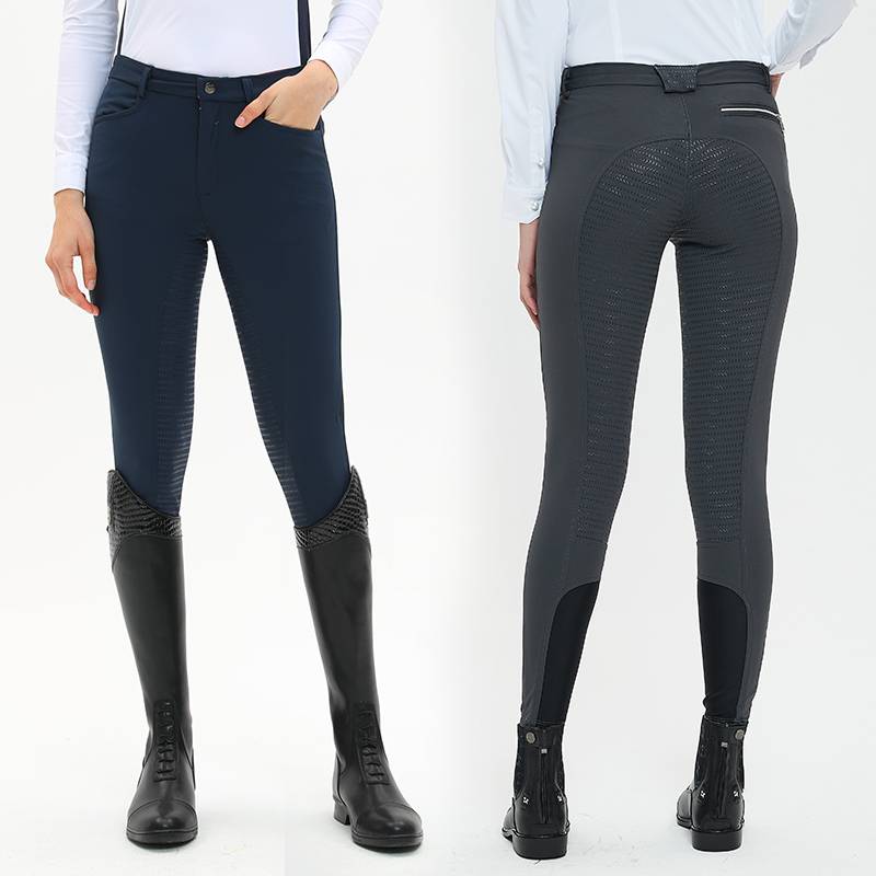 Summer thin -drying all -silicon glue horse pants, non -slip and wear -resistant training competition breathable female riding pants