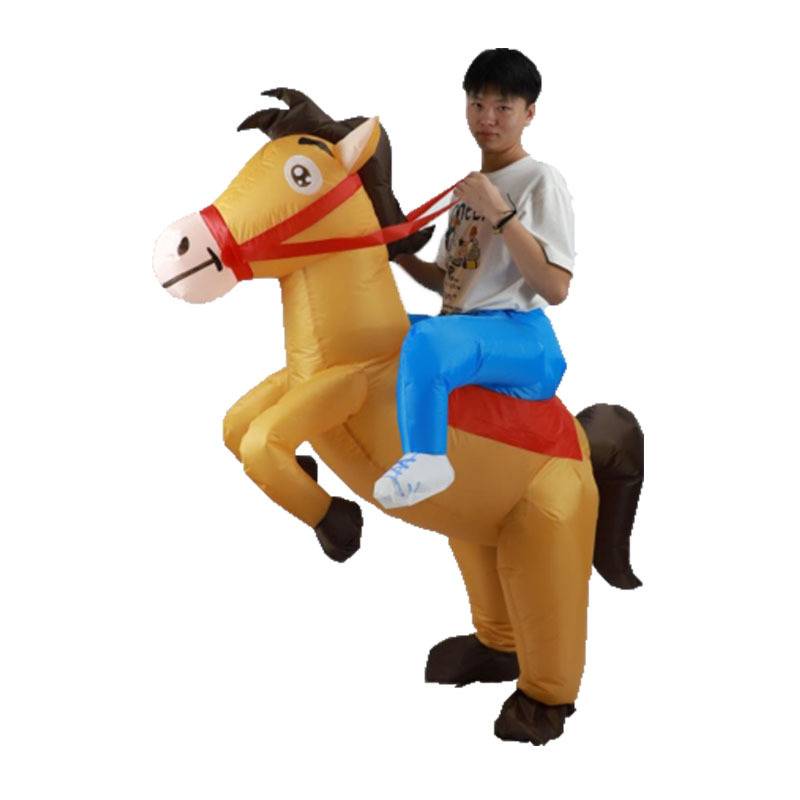 June 1 Children's Day clothing Halloween mount inflatable horses performance clothing festival props riding horses pumping clothes