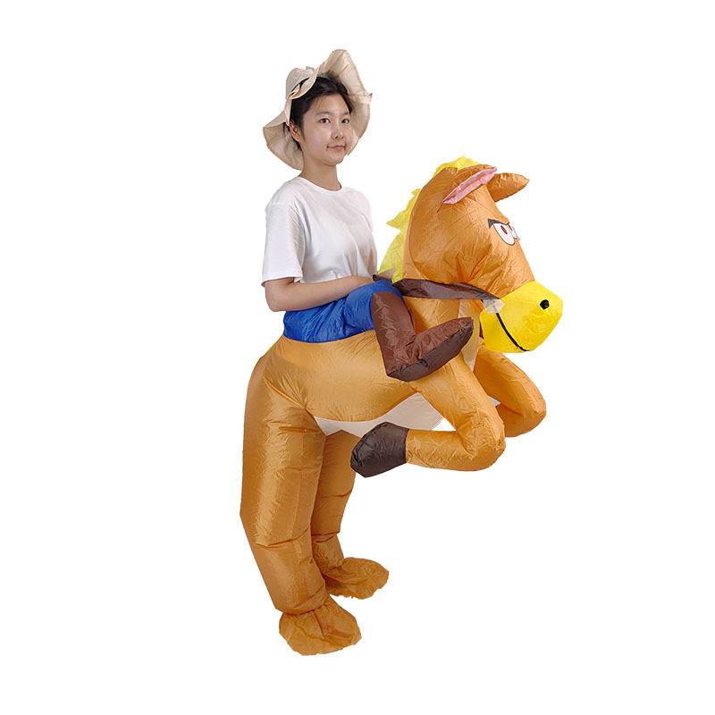 June 1 Children's Day clothing Halloween mount inflatable horses performance clothing festival props riding horses pumping clothes