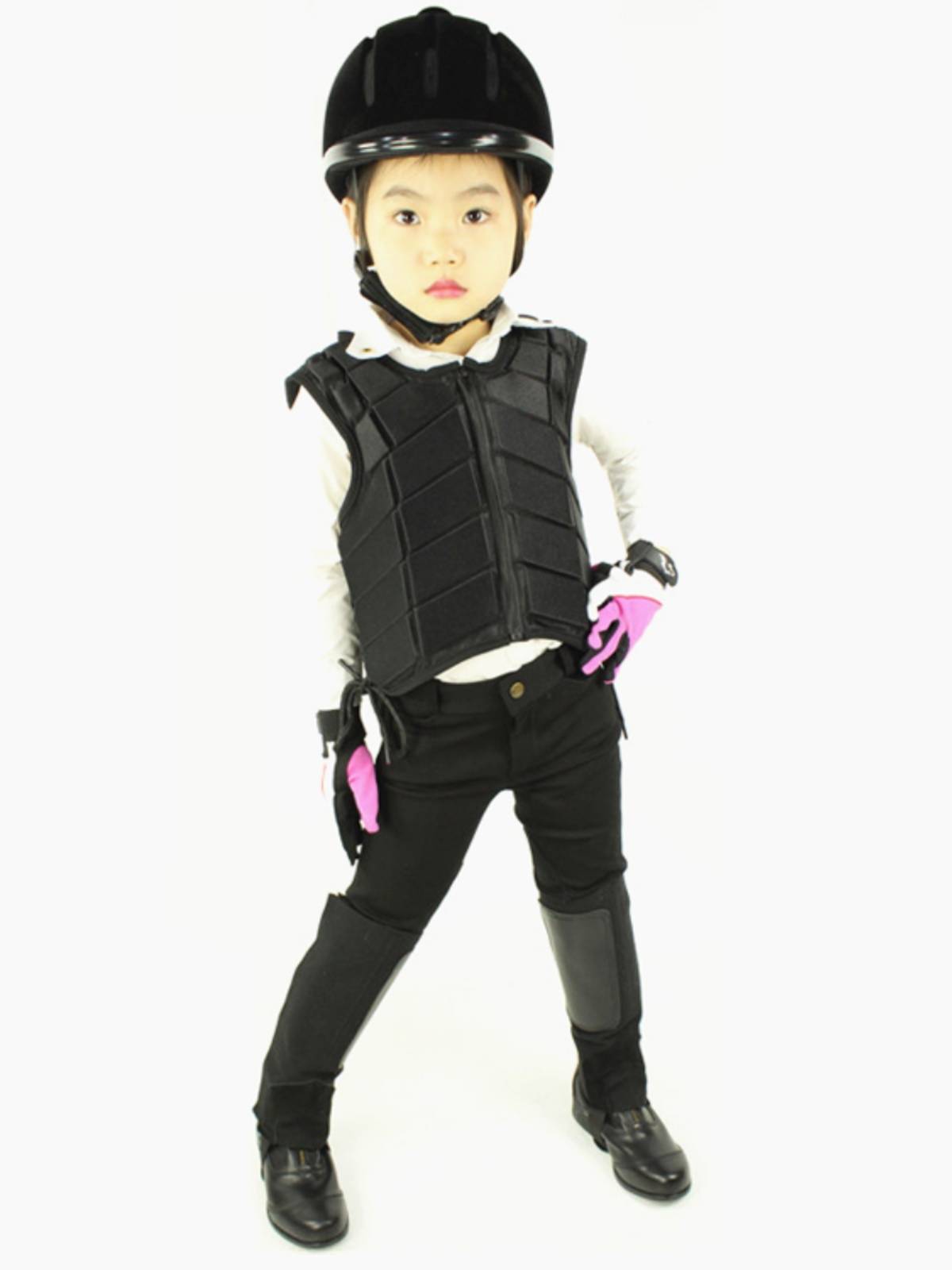 Increased gender parity in horse armor to protect adult children from riding vests
