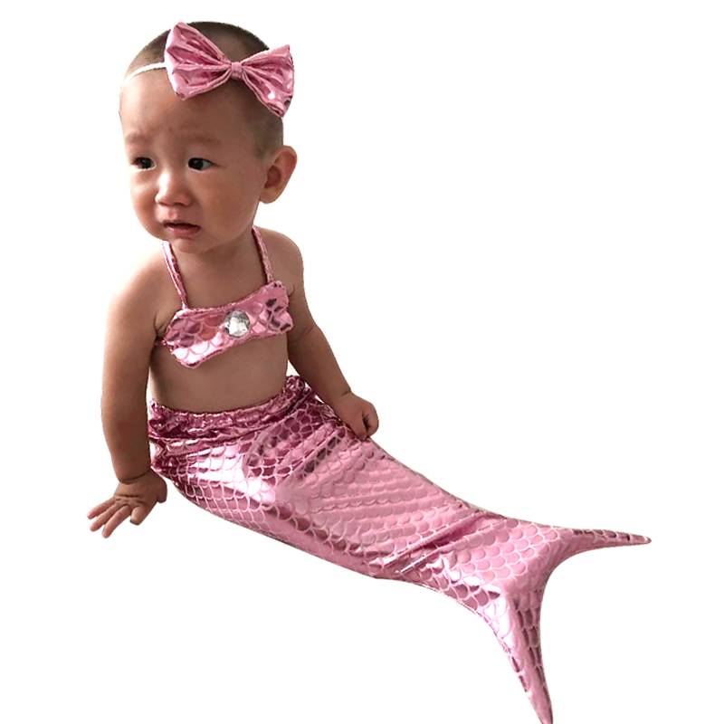 2023 New Baby Photography Clothing Pruder Film Full Moon Full Moon Baby Mermaid Tail Clothing Set