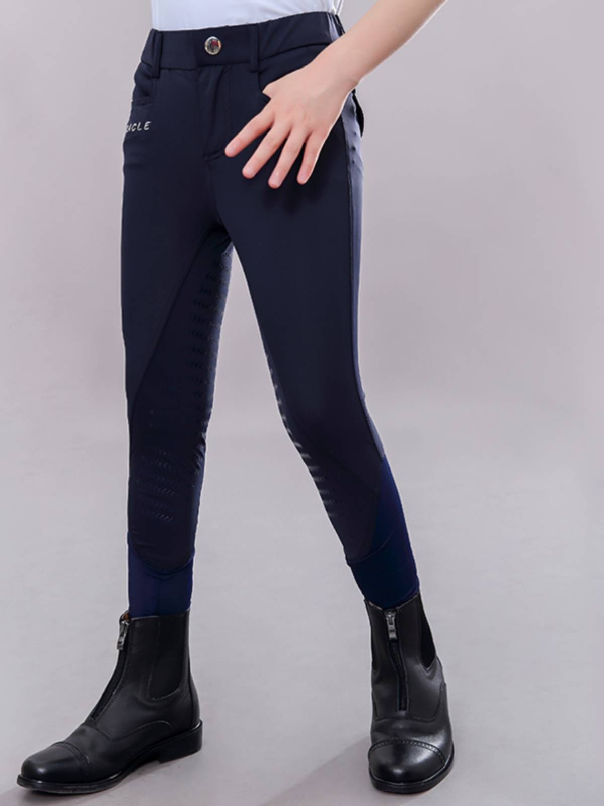 Summer fast -drying children's silicon rubber riding pants ultra -thin equestrian horse pants white race race race pants children's horse riding