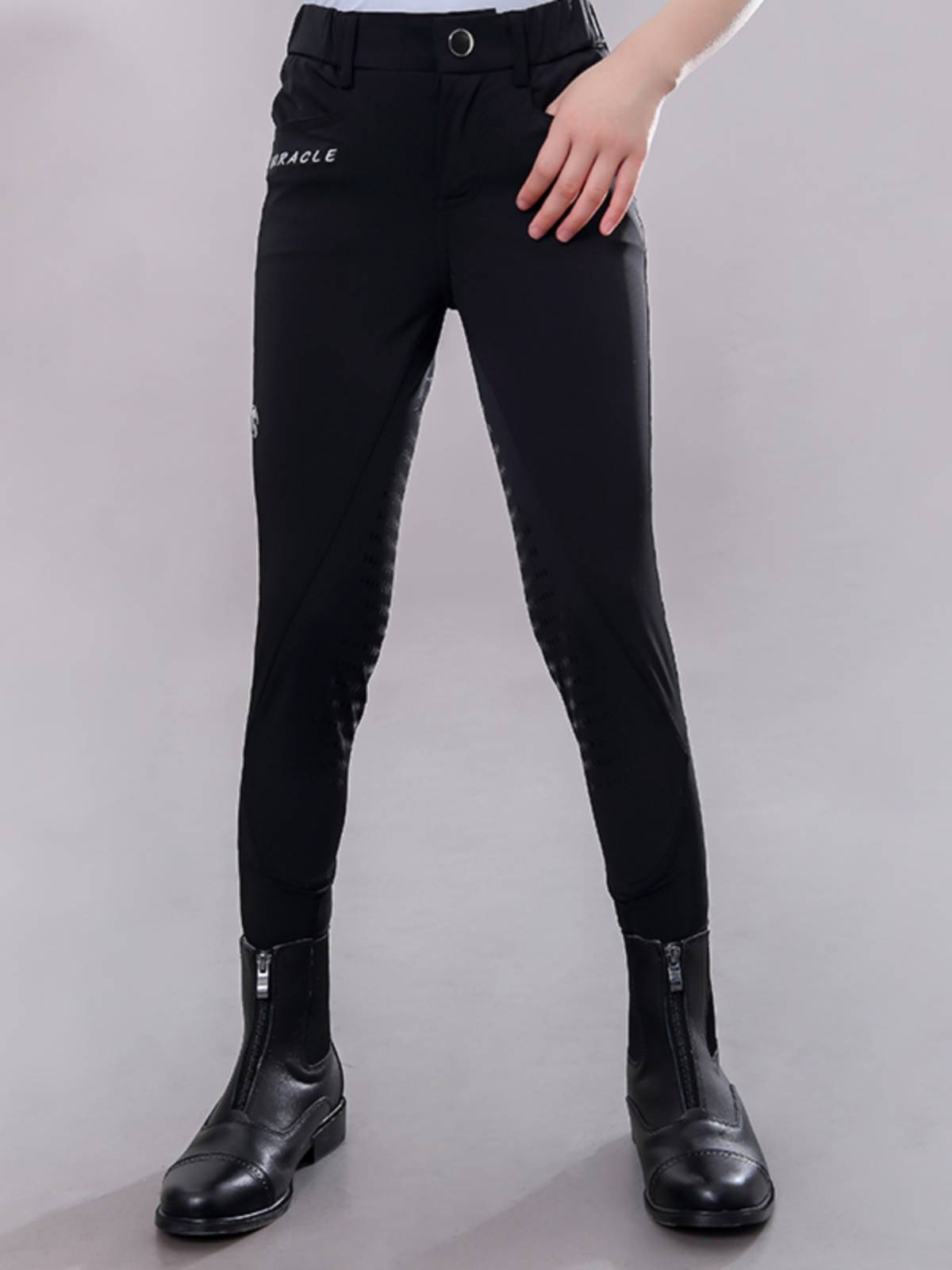 Summer fast -drying children's silicon rubber riding pants ultra -thin equestrian horse pants white race race race pants children's horse riding