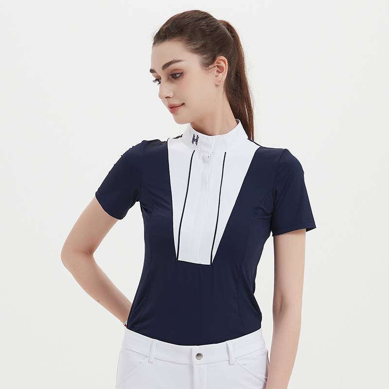 Hello Horse Equestrian T -shirt Equestrian adult knight service Equestrian competition short -sleeved cyclical feminine feminine