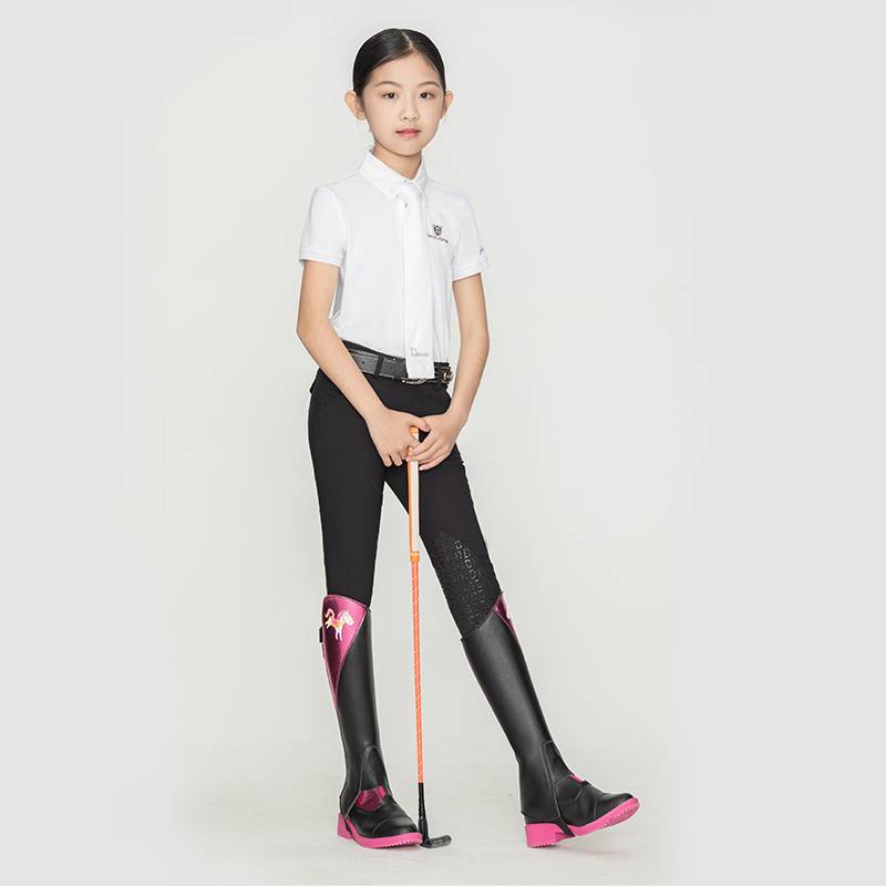 Half -gum pants Children's Equestrian Pants Bargiers Horse Pants Silicon Glipper Riding Pants, Anti -Smoles and Patients High Elasticity