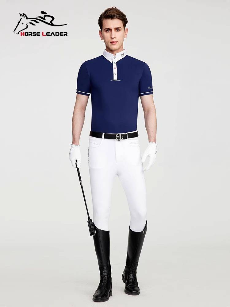 HorseLeader short -sleeved T -shirt in summer thin riding tinker, knight clothing training competition college equipment