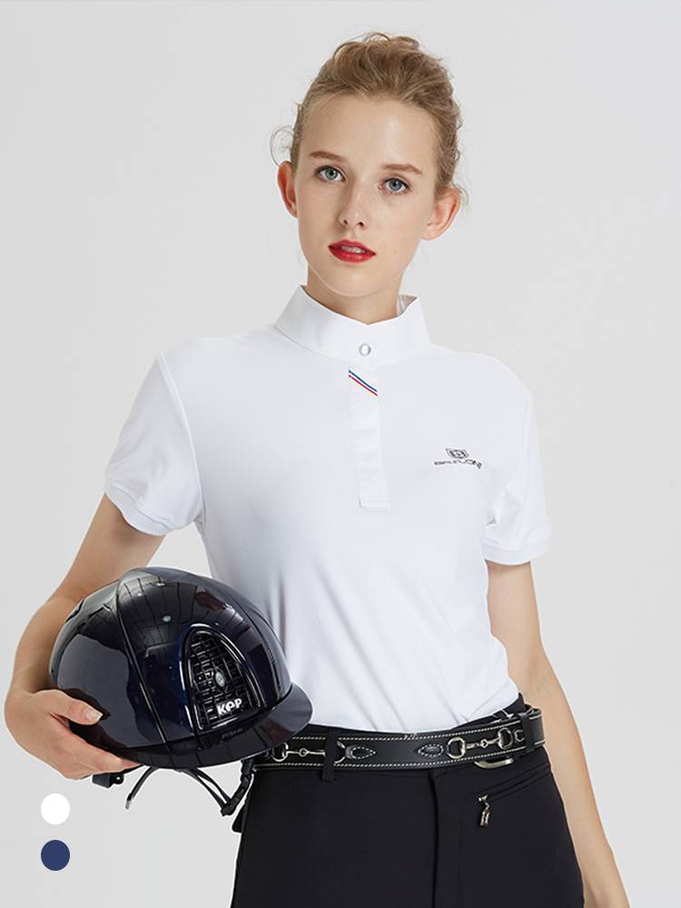 The horse t-shirt race for short-sleeved, short-sleeved, air-dry horse polo-shirts