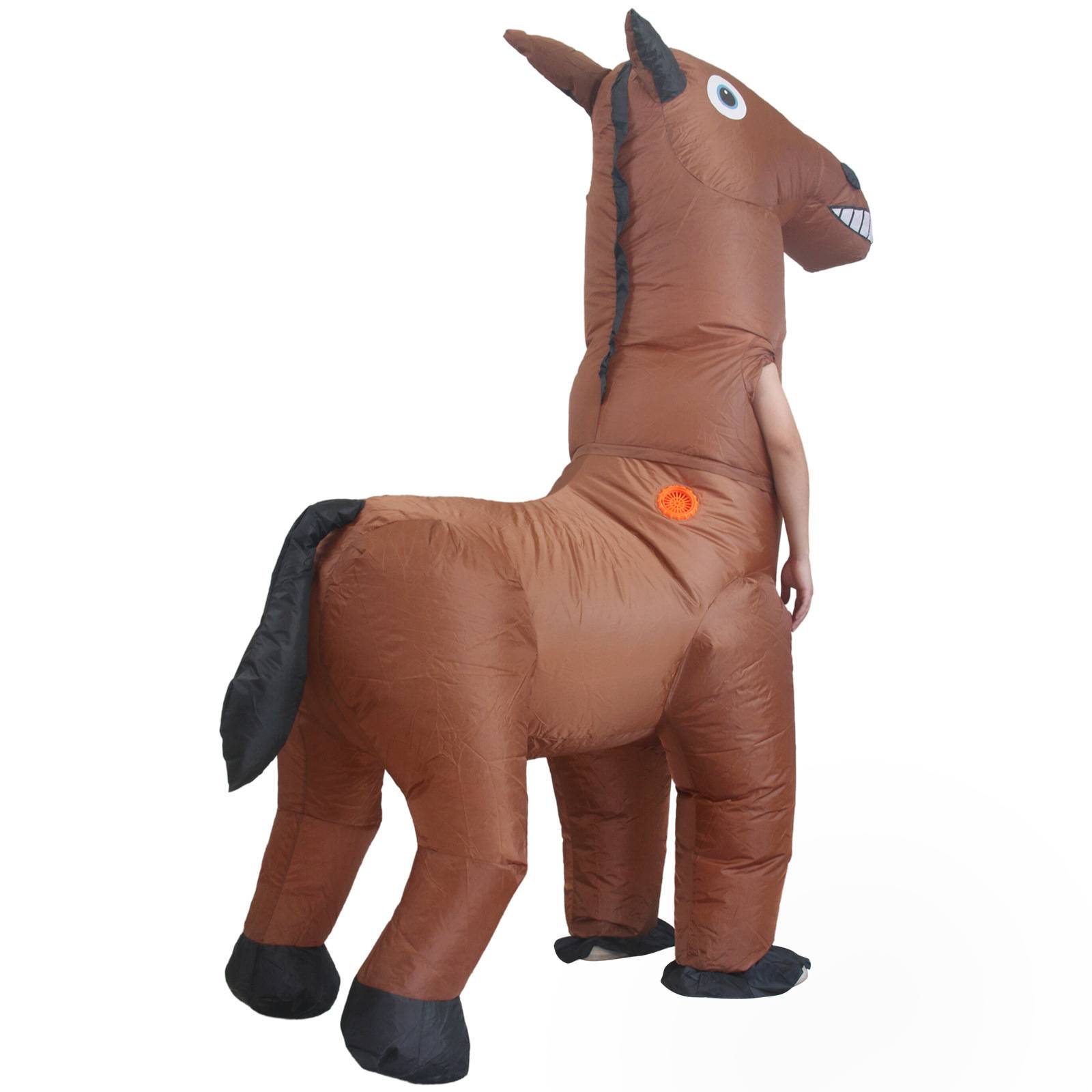 Cross-border brand-new Halloween horse-inflated walk-in pony stage performing giraffe-inflated