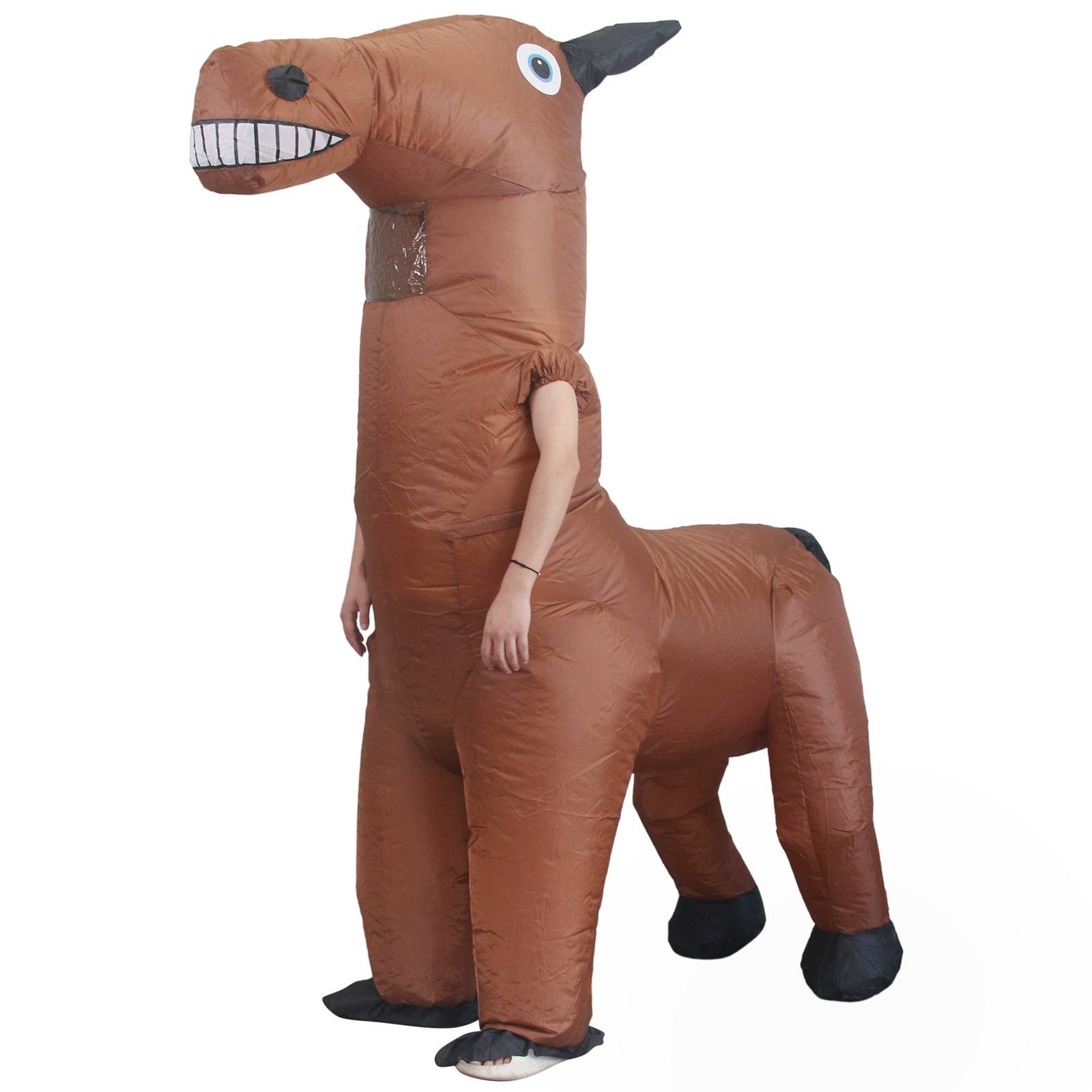 Cross-border brand-new Halloween horse-inflated walk-in pony stage performing giraffe-inflated