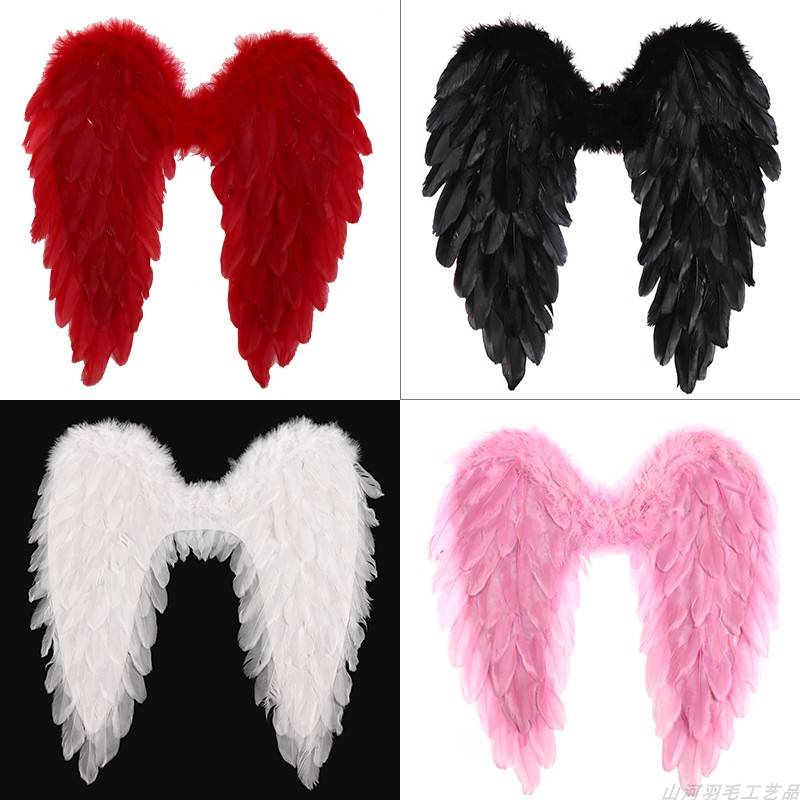 White angel feather wings Creative birthday decoration scene scene children's adult Victoria's Secret show performance props