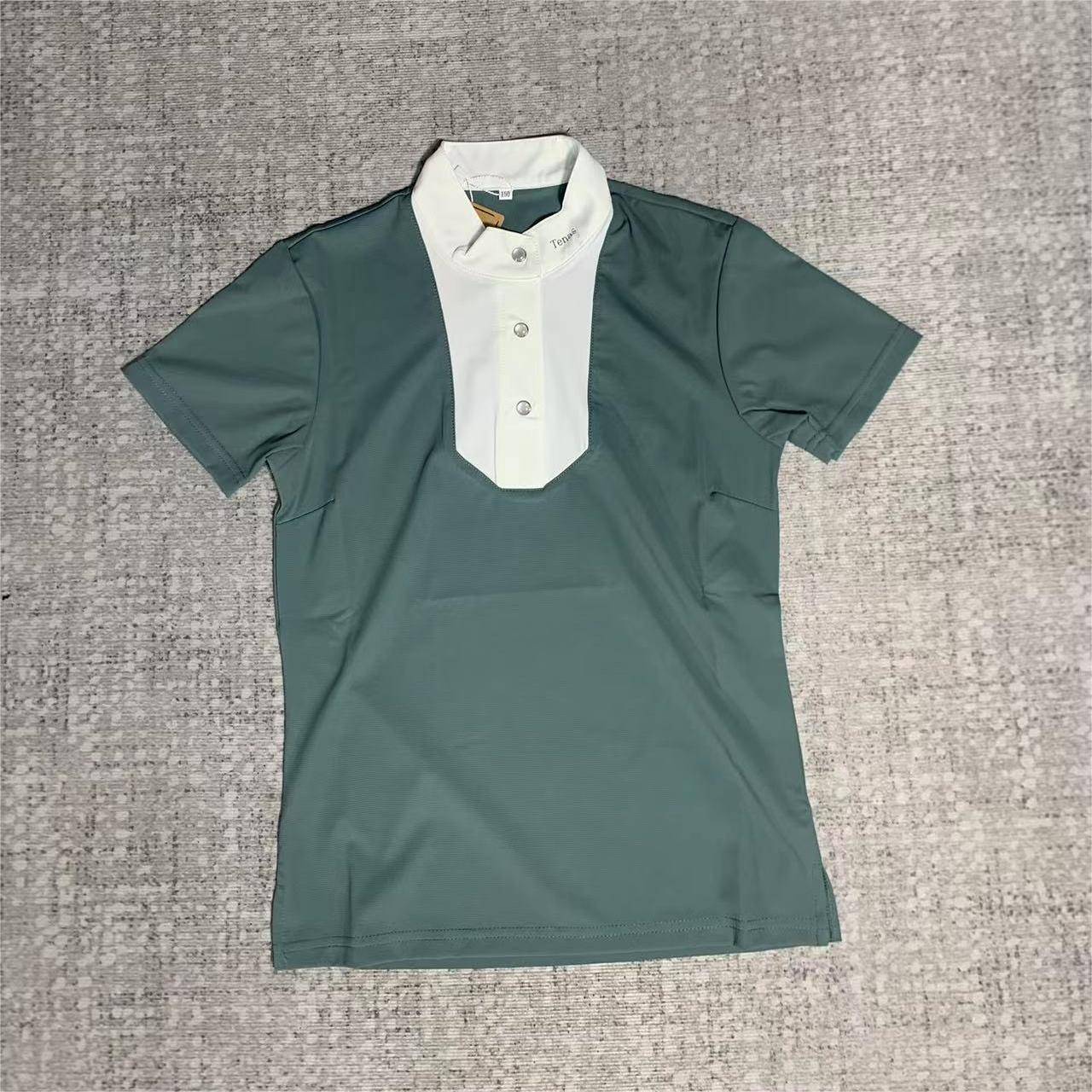 Children's Women's Equestrian short -sleeved T -shirt Girl Equestrian Short Knight Clothing Equipment Equipment TNS Horse 01