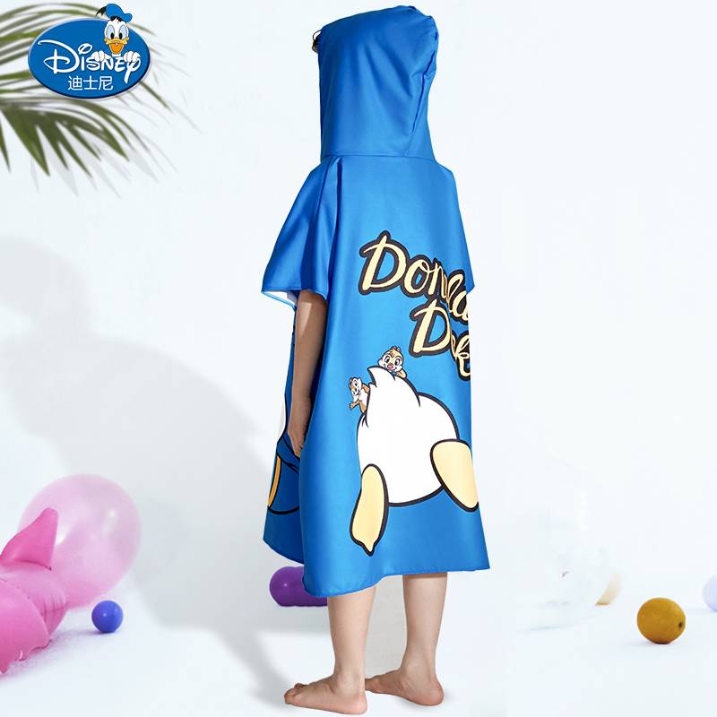 Disney's kid's towel swims and drys the bathrobe towels and ice-cream cape