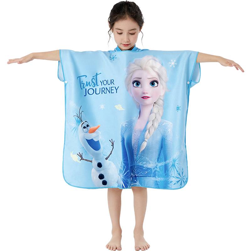 Disney's kid's towel swims and drys the bathrobe towels and ice-cream cape