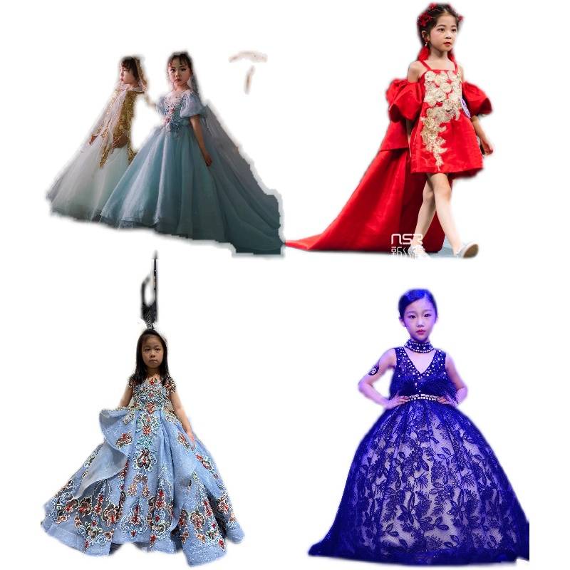 Special offer processing broken code children's dress model walk show singing host piano performance