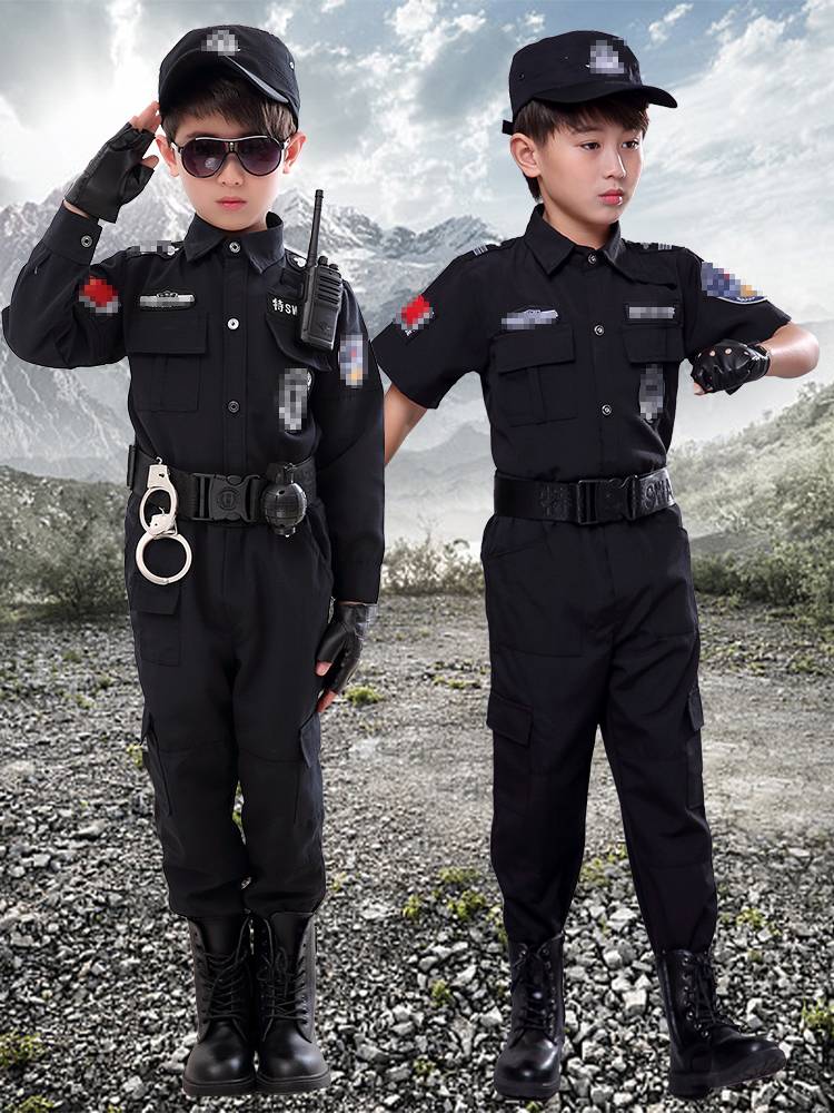 Children's Police Special Police Clothing Summer Special Forces Toys Equipment Performance Sergeant Police Police Police Performance Set