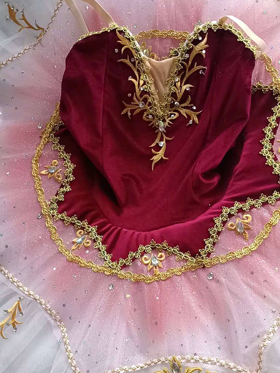 Children's professional ballet skirt variation ballet performance service Little swan puffing gauze tutu million clown performance service