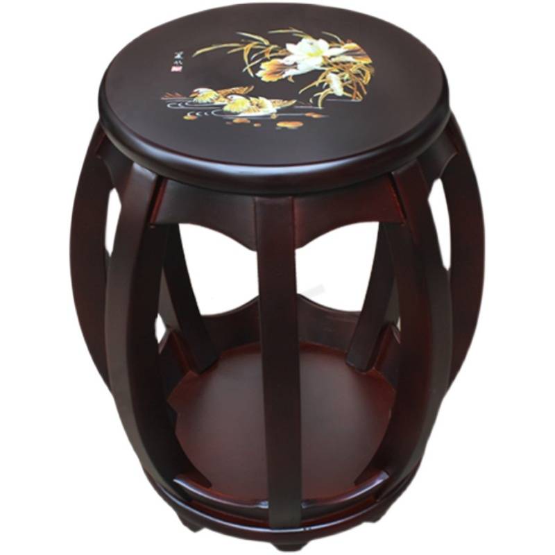Guzheng stool Guzheng round stool Children Student Guzheng Stool Classical Piano Stool solid Chinese antique stool