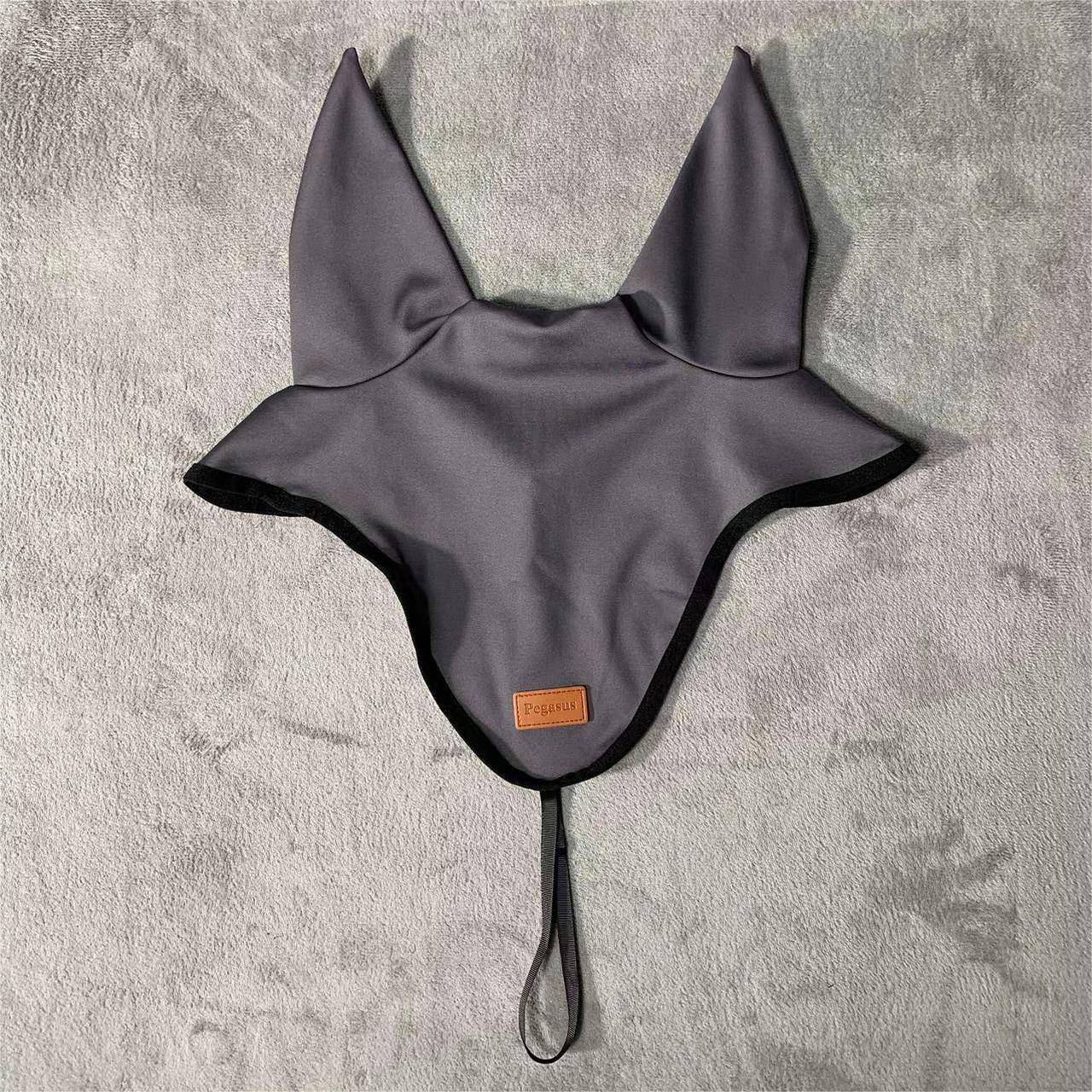 Gray ear mask (adult horse size)