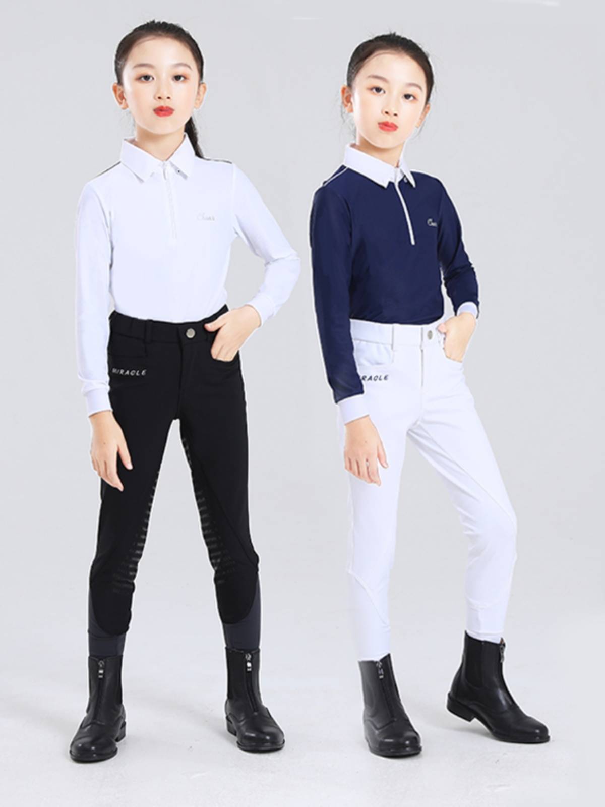 Children's equestrian long -sleeved T -shirt in summer fast -drying upper horses, horses, horsepower shirt, equestrian training suit summer equestrian clothing