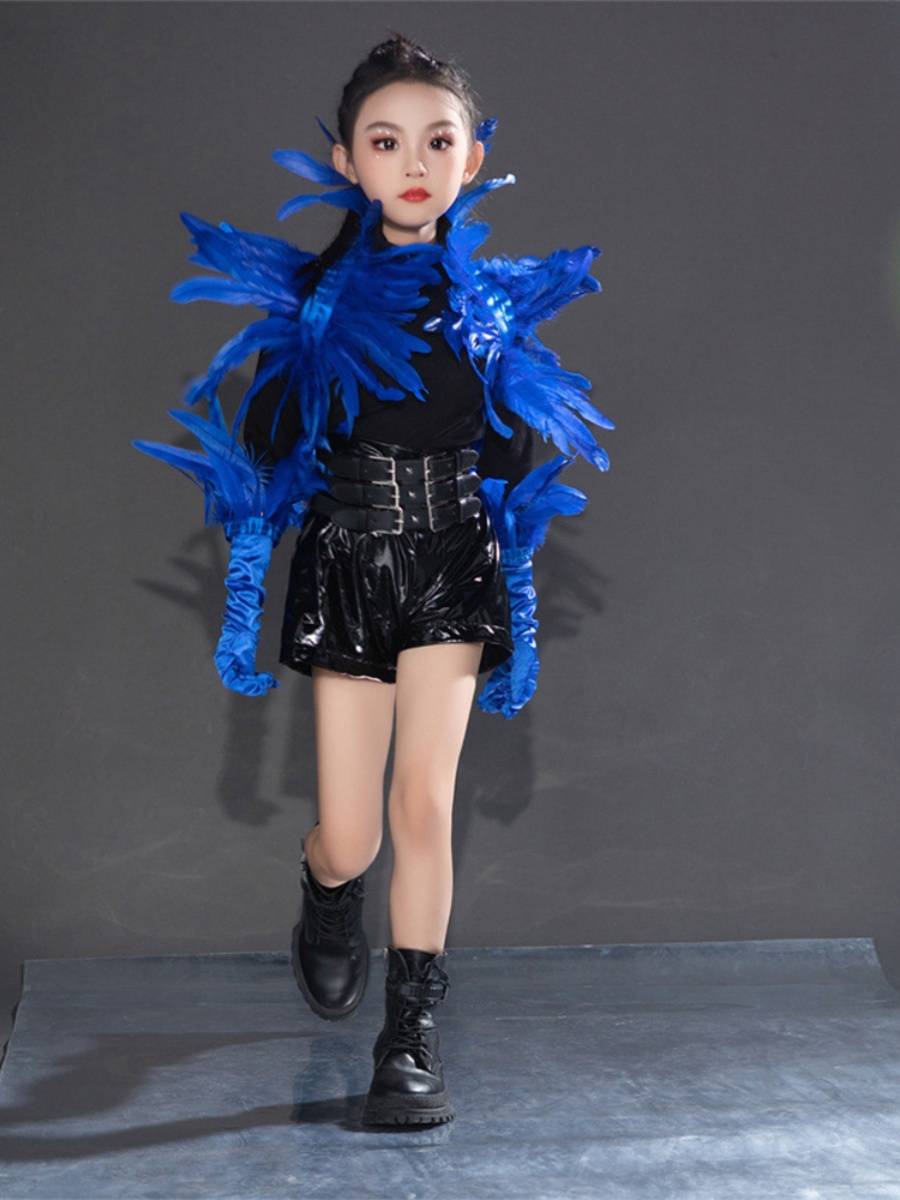 Girls Dopamine runway show show showing rose and creative tide cool children's model competition team uniforms exaggerated personality 6