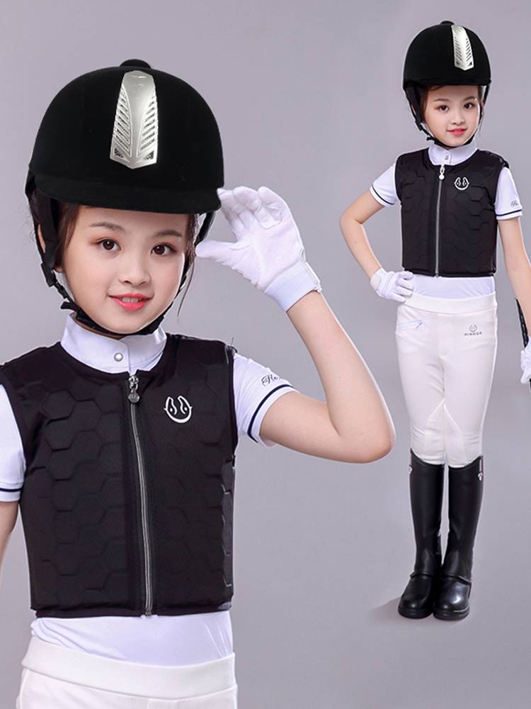 Yue Ma Hui Children's Equestrian Equipment Full Set Horse Riding Set Girl Equestrian Armored Equestrian Equestrian Equestnically Clothing Male