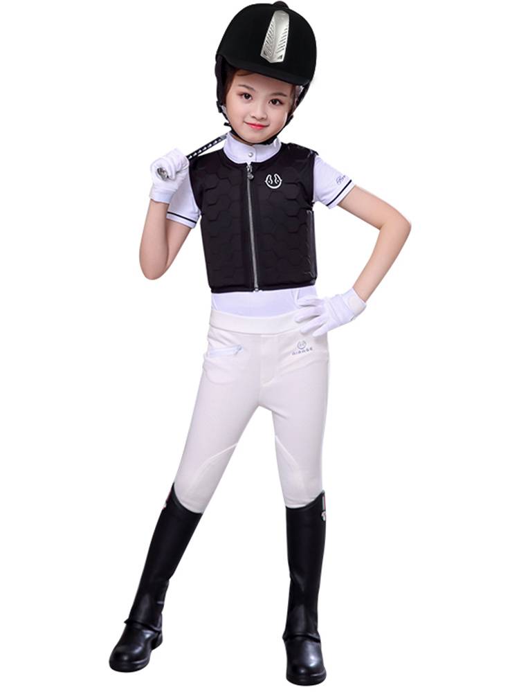 Yue Ma Hui Children's Equestrian Equipment Full Set Horse Riding Set Girl Equestrian Armored Equestrian Equestrian Equestnically Clothing Male